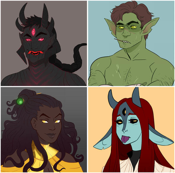 CHARACTER TOKENS